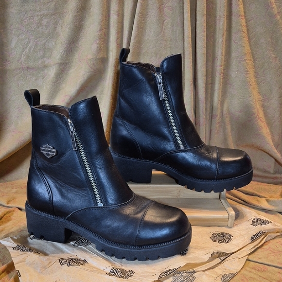 Harley-Davidson Shoes - Harley Davidson Women's Amherst Moto Boots▪︎ Sz 9